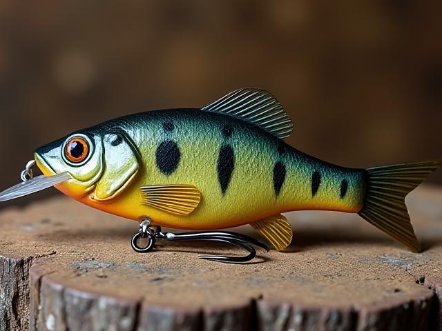 Detailed bluegill life-like custom hardbait