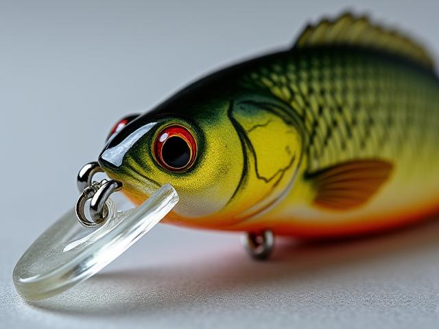 Custom painted perch pattern crankbait