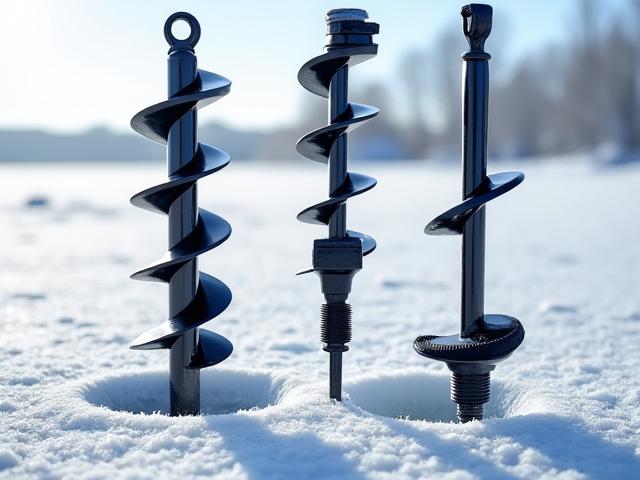 Gas-powered, electric, and manual ice augers