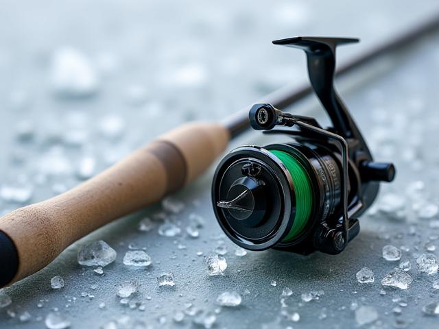 Specialized ice fishing rod and reel combo