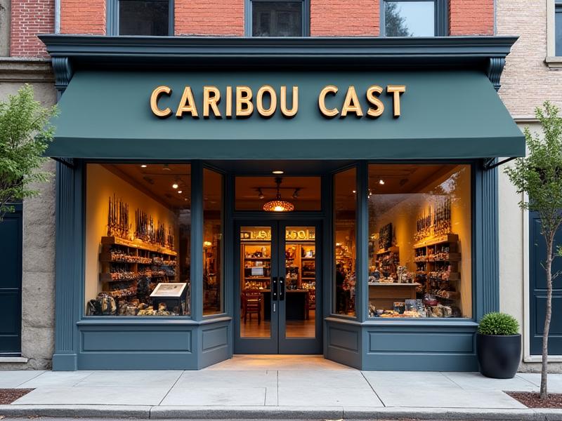 Exterior of the Caribou Cast storefront with a welcoming entrance