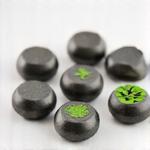 Set of lead-free fishing sinkers with a green leaf icon
