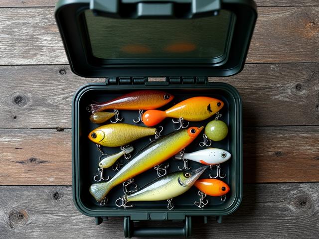 Curated all-species lure kit with various hardbaits and soft plastics