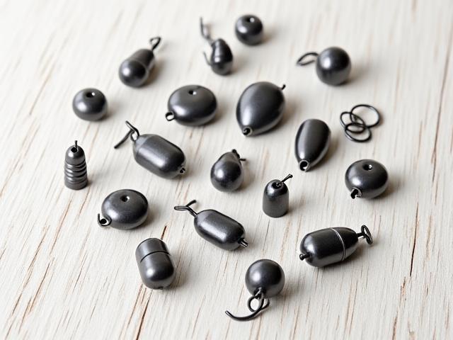 Assortment of lead-free tungsten fishing weights