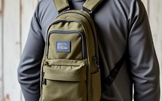 Compact fishing sling pack with tackle boxes and fishing tools
